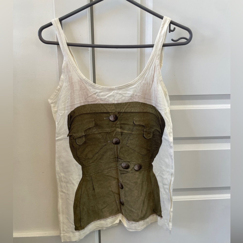 Paul Smith Sleeveless Top with Yellow Tag